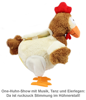 Eierlegendes Kuscheltier Huhn mit Sound 3533 - 1