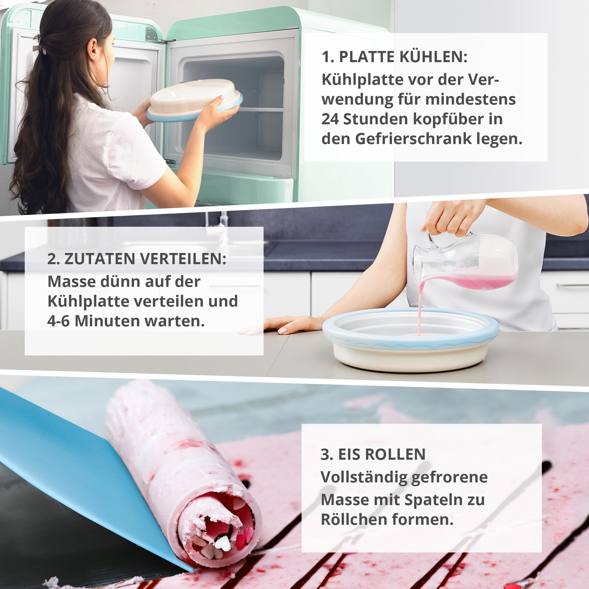 Ice Rolls selber machen - DIY Set Blau