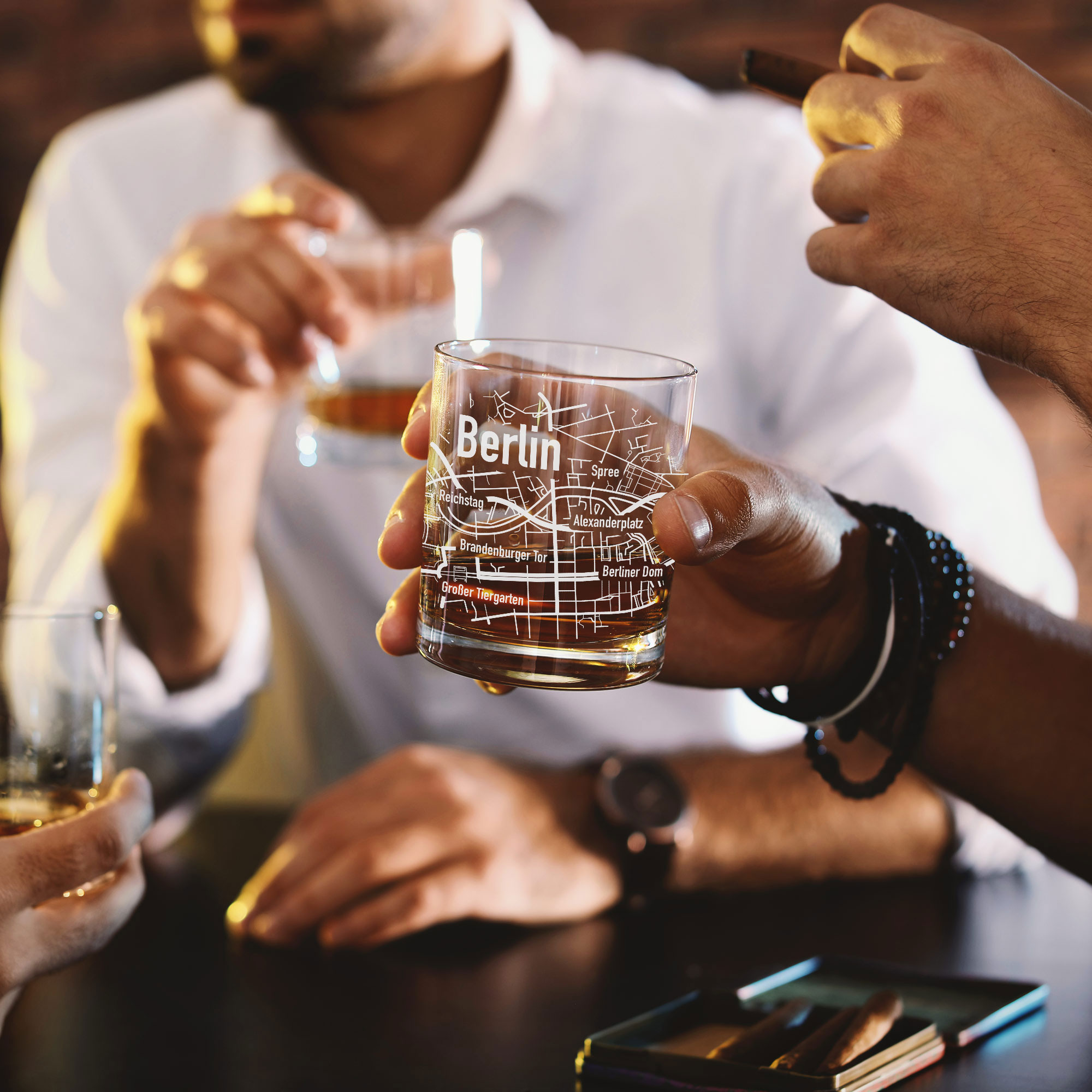  Whiskyglas mit Gravur - Berlin