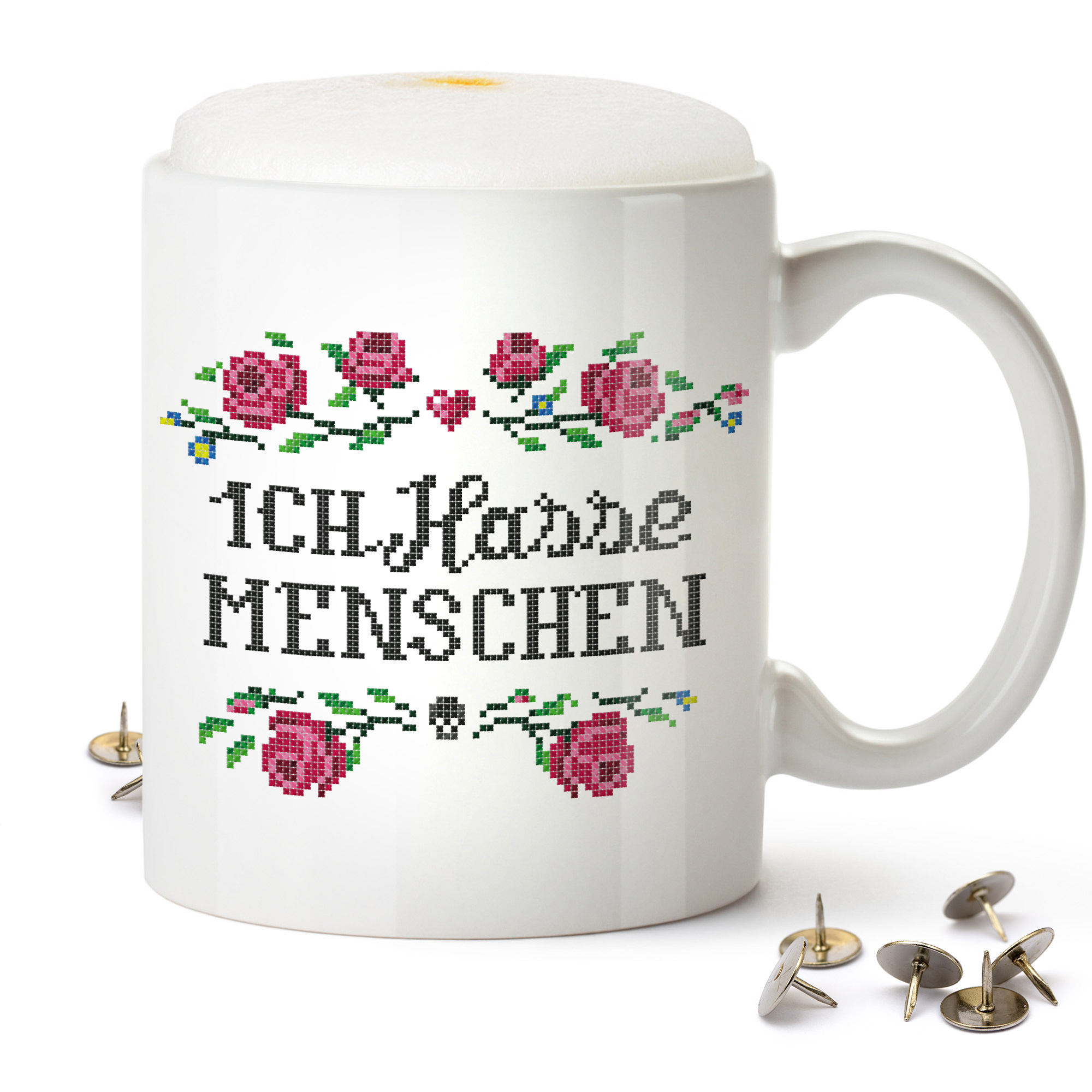 Lustige Tasse - Ich hasse Menschen