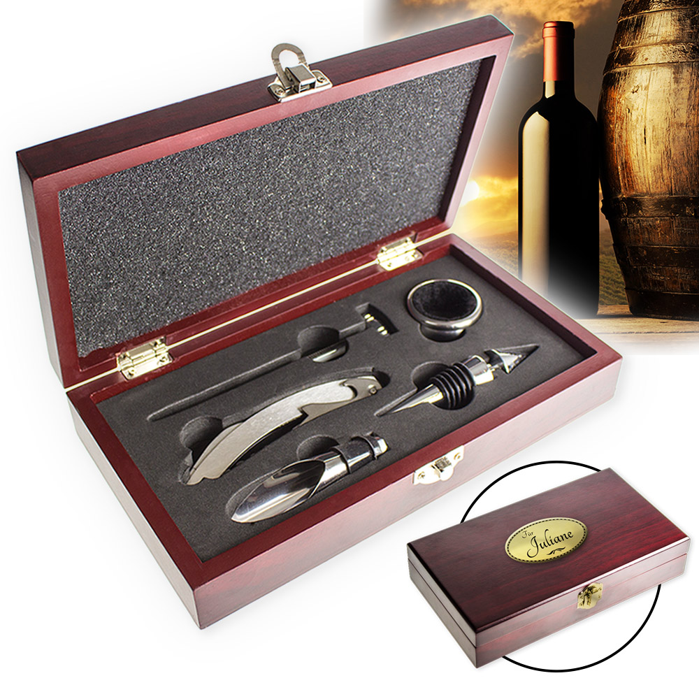 Wein Sommelier-Set - mit Gravur 1616