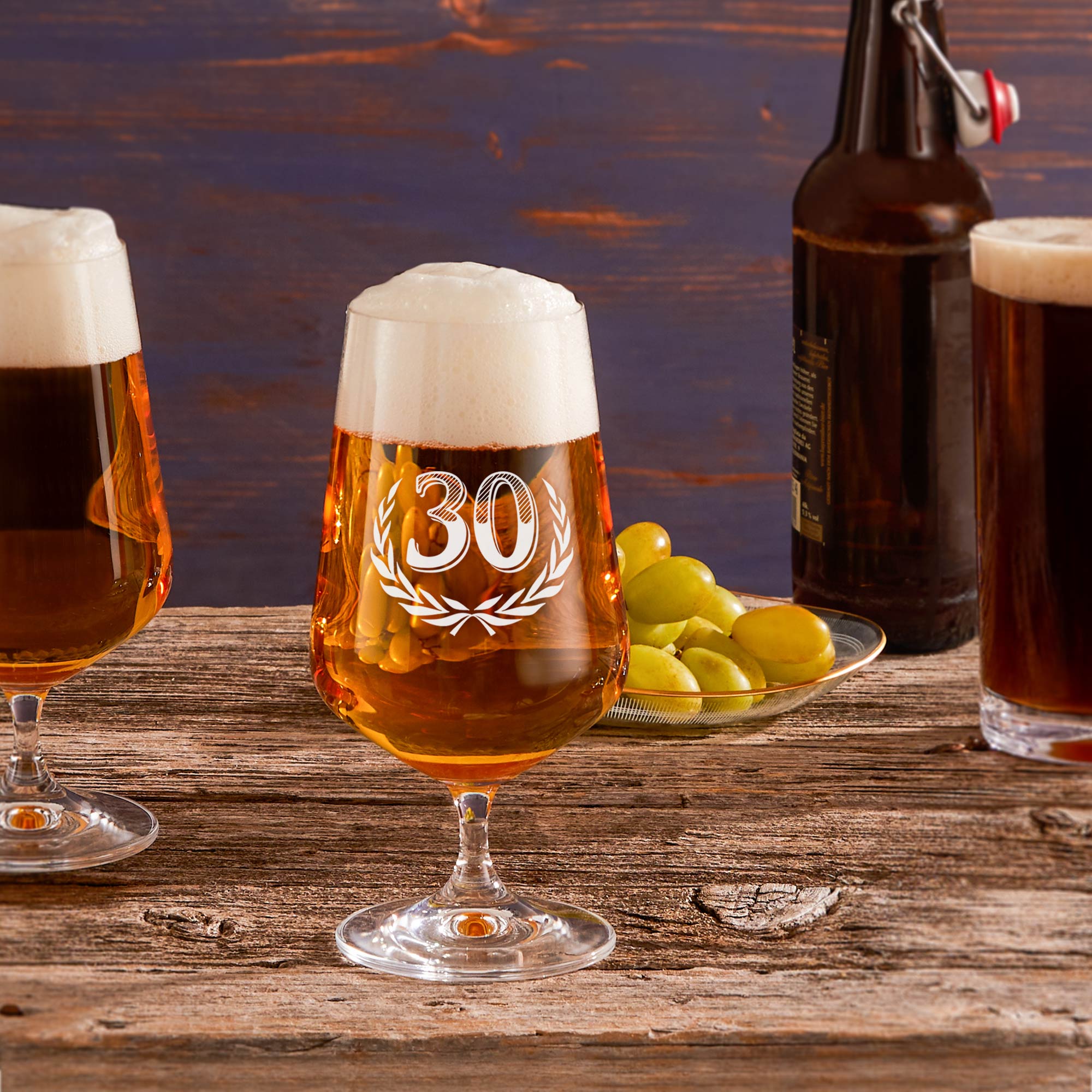 Bierglas mit Gravur zum 30. Geburtstag