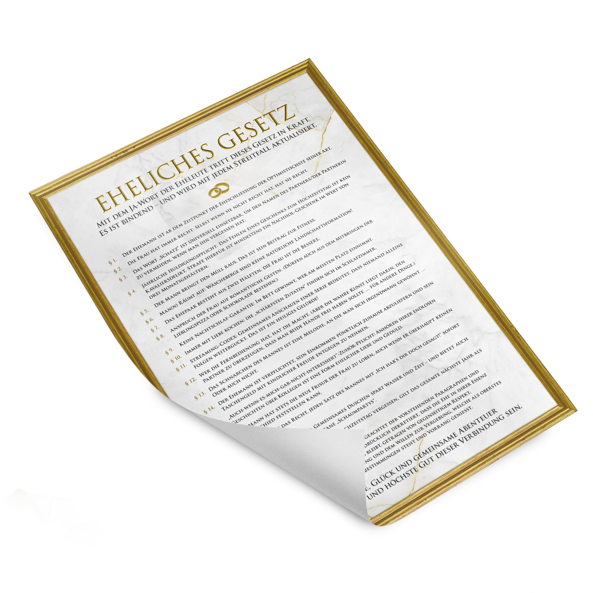 Ehegesetz Poster XXL - Antik Ehegesetz Poster XXL - Antik