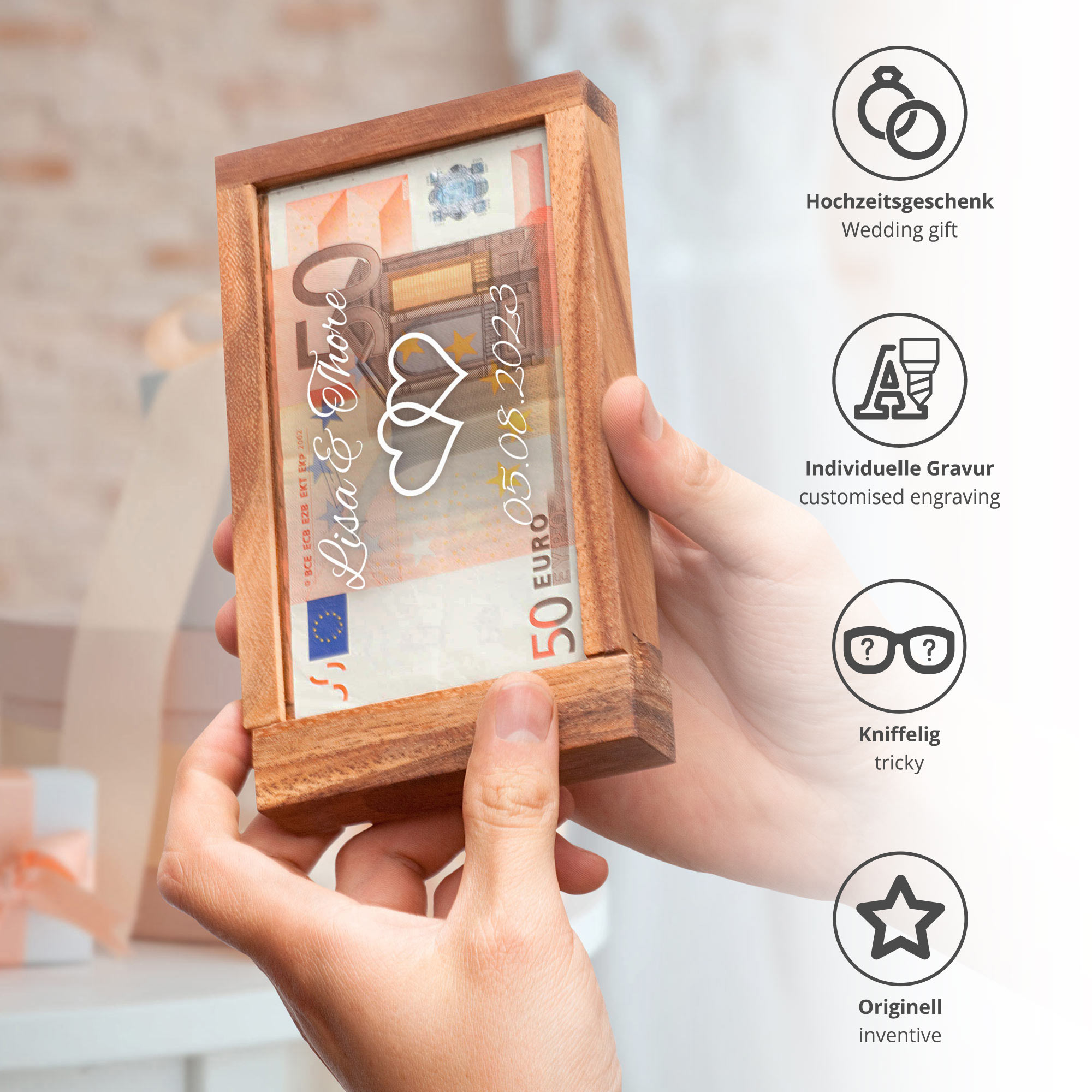 Magische Geldgeschenkbox zur Hochzeit