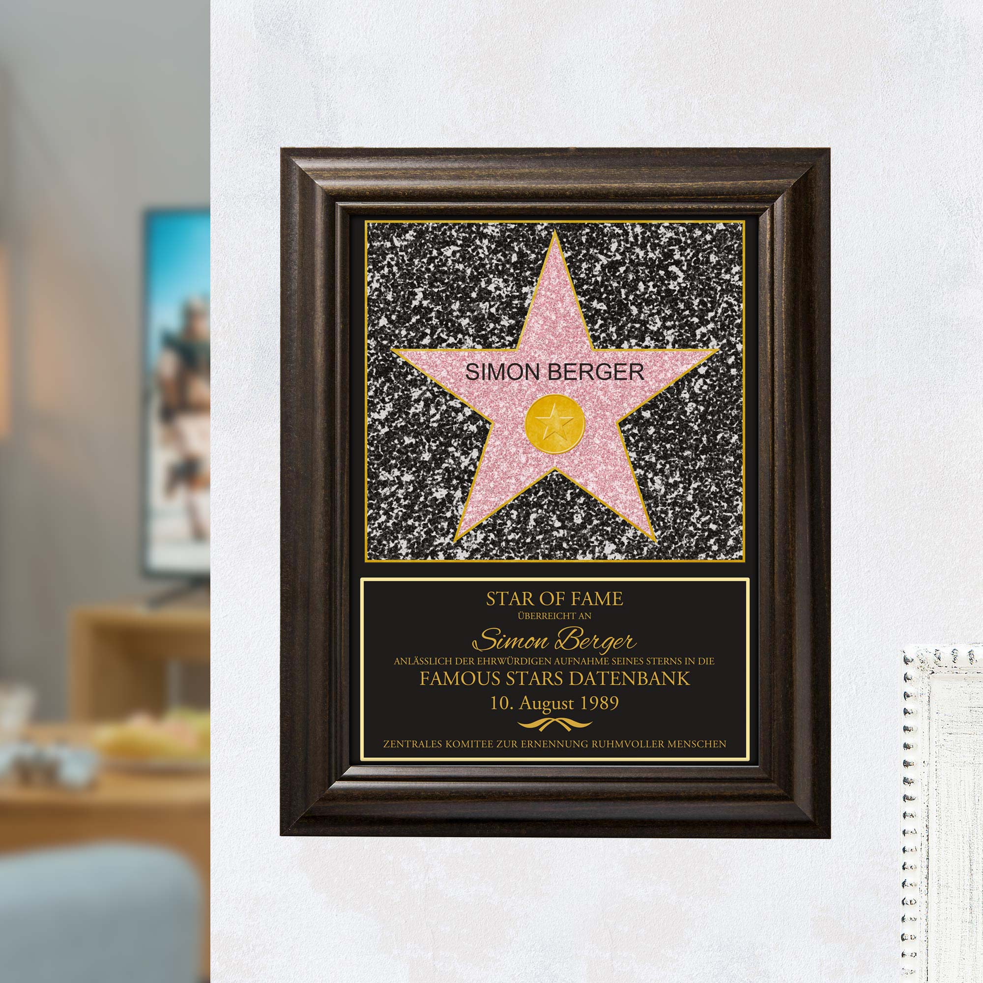 Star of Fame - personalisiertes Bild Klein