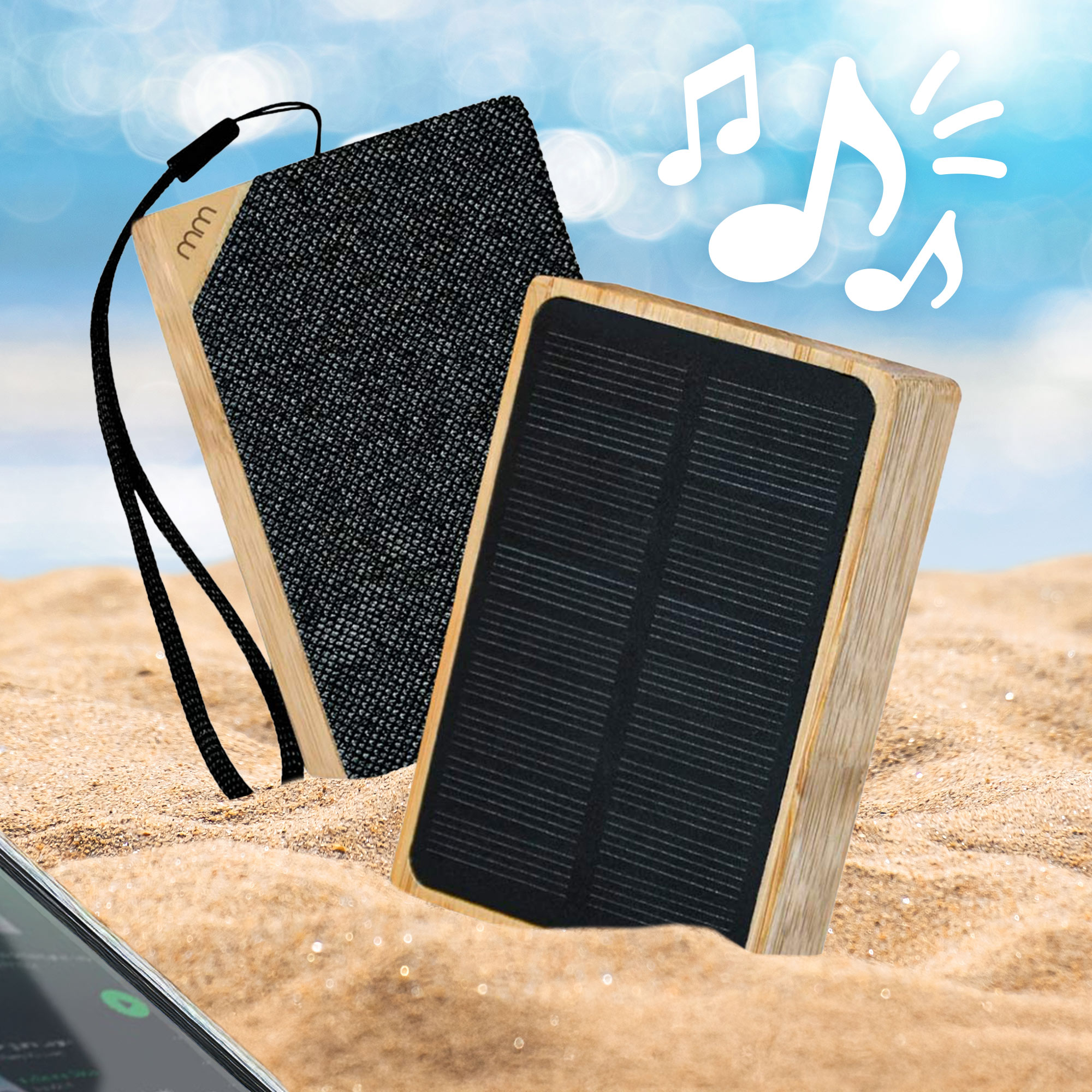 Bluetooth Lautsprecher mit Solarbetrieb