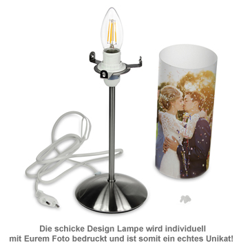 Design Fotolampe zur Hochzeit - personalisiert 3153 - 1
