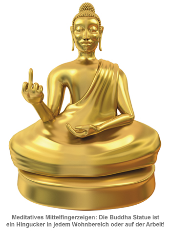 Am Arsch vorbei - Buddha Statue 3227 - 1