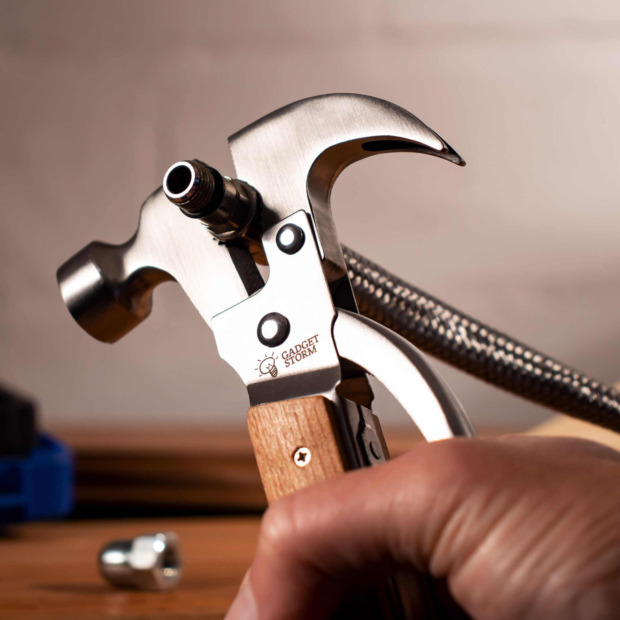 Holz Hammer Multifunktionswerkzeug mit Namen Holz Hammer Multifunktionswerkzeug mit Namen