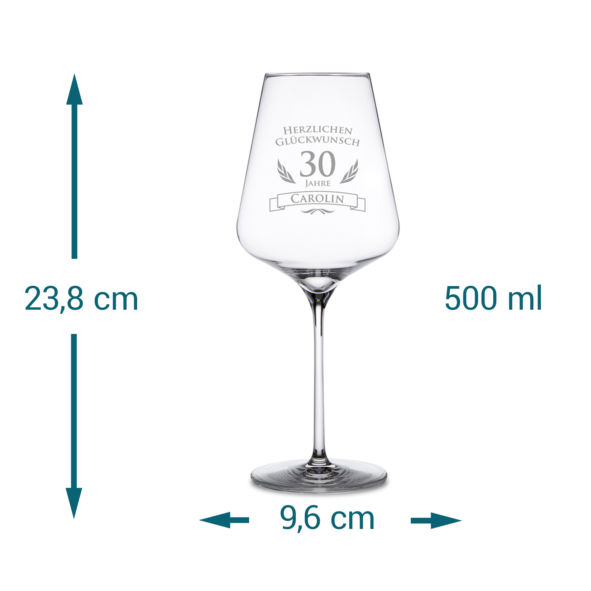 Weinglas zum 30. Geburtstag 1380 - 7