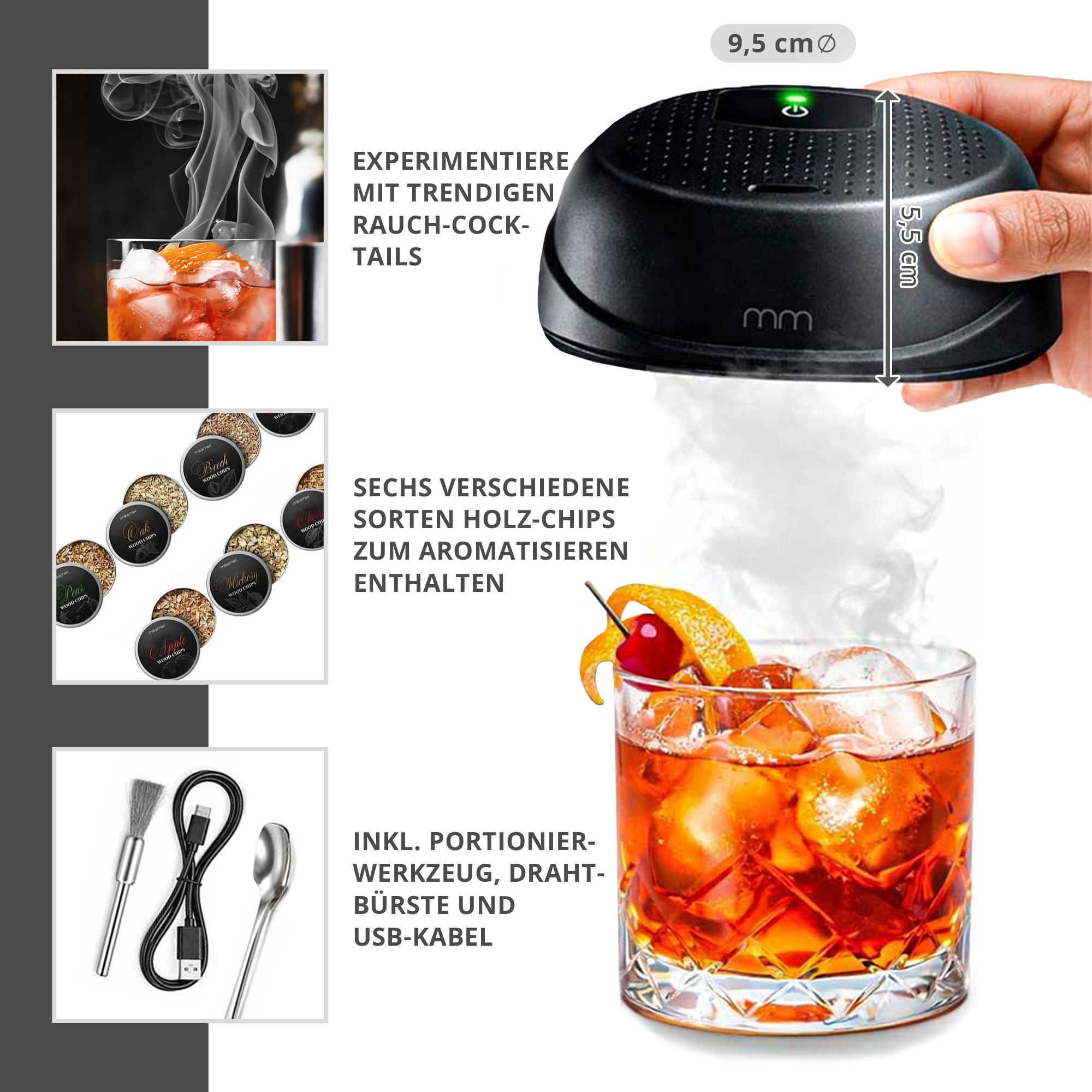 Elektrischer Cocktail Smoker - Bar Zubehör