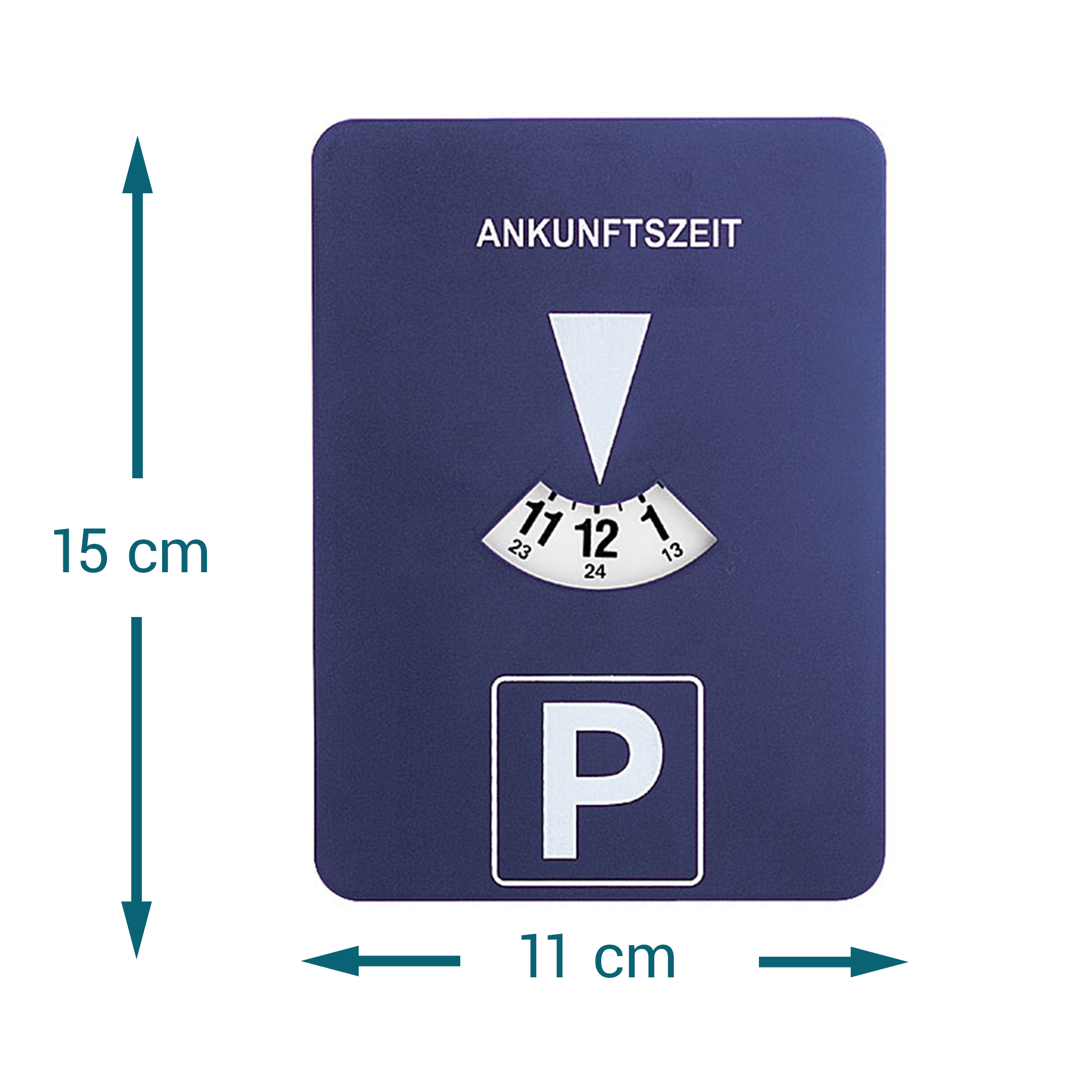 Automatische Parkscheibe mit eingebauter Uhr