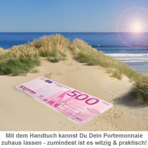 Handtuch 500 Euro Schein 1659 - 1
