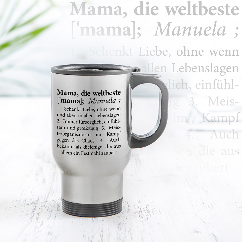 Thermobecher personalisiert - Definition Weltbeste Mama 2832