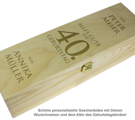 Personalisierte Weinkiste - Geburtstag 1533 - 1