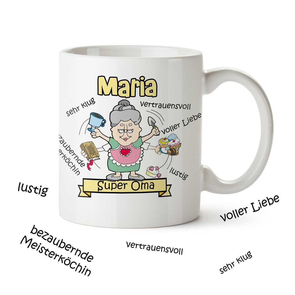 Personalisierte Tasse - Super Oma 2371 Personalisierte Tasse - Super Oma 2371