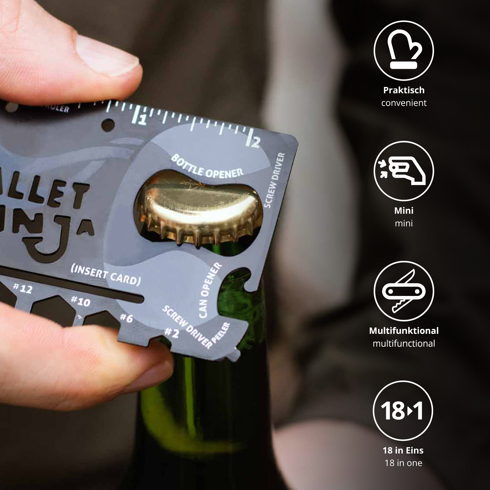 Geldbeutel Multifunktionswerkzeug 18in1
