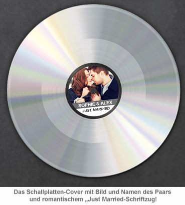 Silberne Schallplatte - Hochzeitsbild