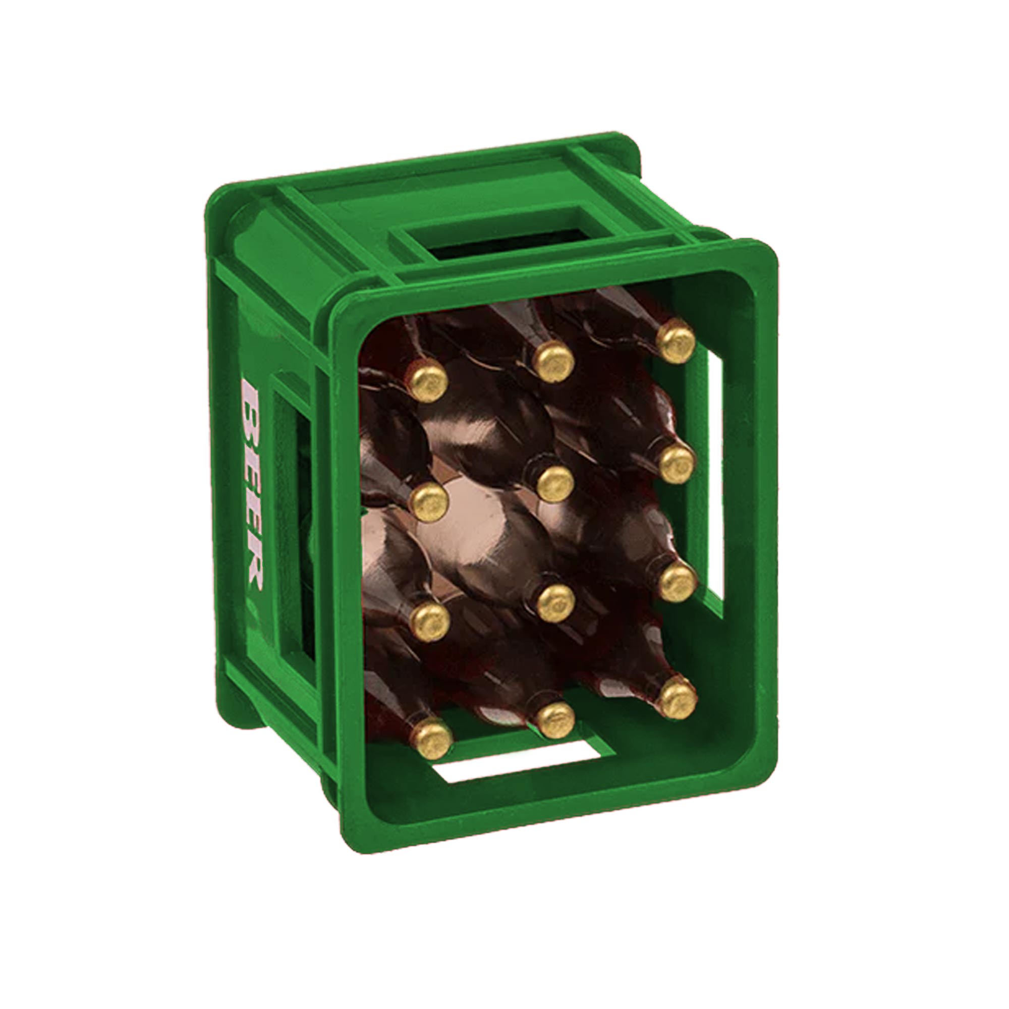 Flaschenöffner Bierkasten - Bieröffner mit Magnet Grün Flaschenöffner Bierkasten - Bieröffner mit Magnet Grün