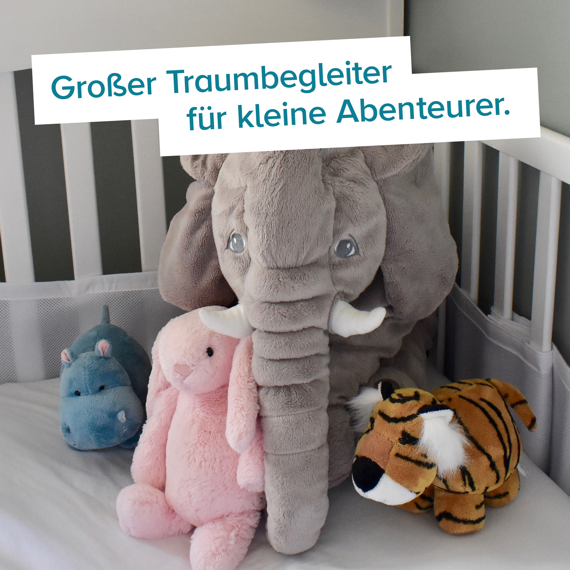 Baby Kuschelkissen - Elefant