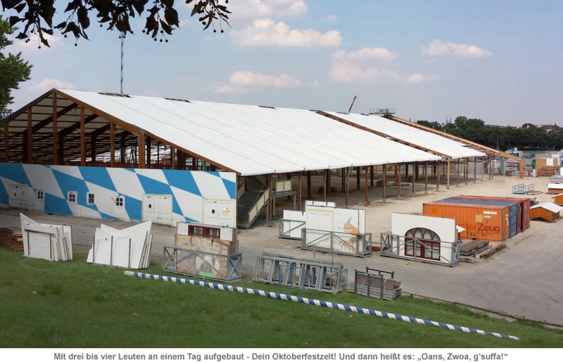 Oktoberfestzelt für dahoam - 3,6 Mio.-teiliger Bausatz 1758 - 3