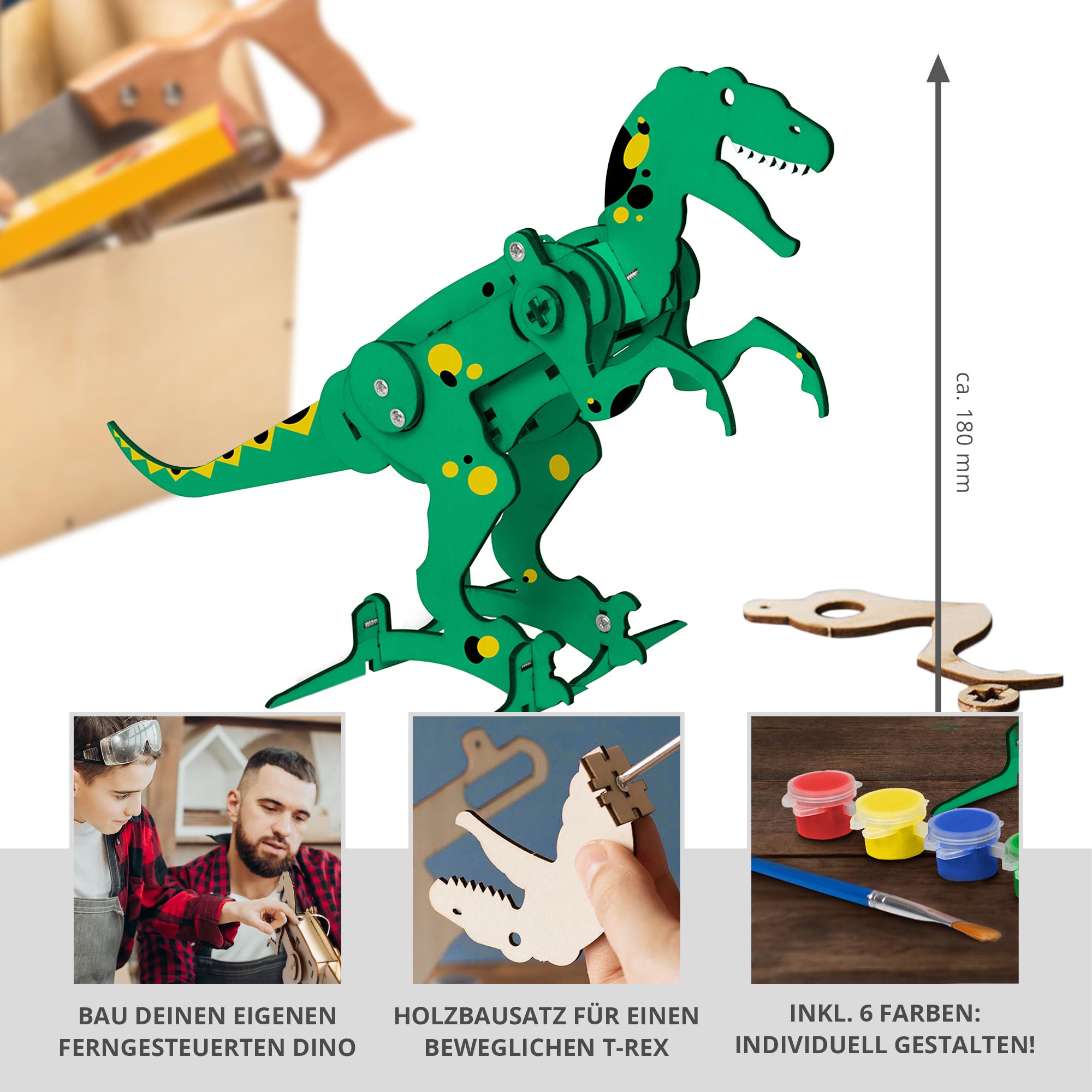 Ferngesteuerter Dinosaurier - Build your own