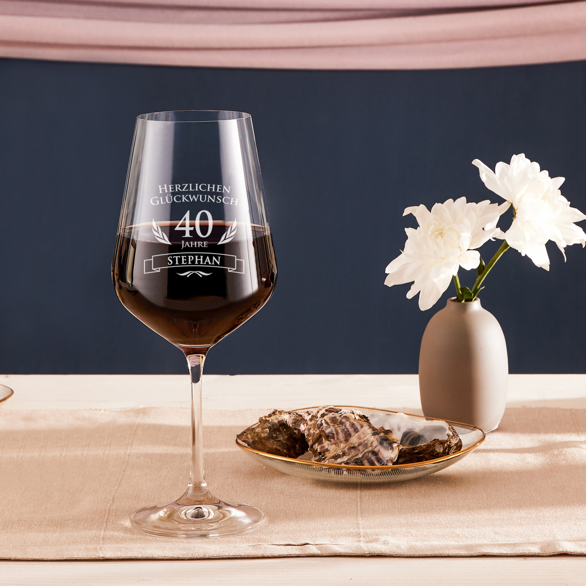 Weinglas zum 40. Geburtstag 1381 - 2