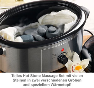 Hot Stone Set mit Wärmegerät 1387 - 1