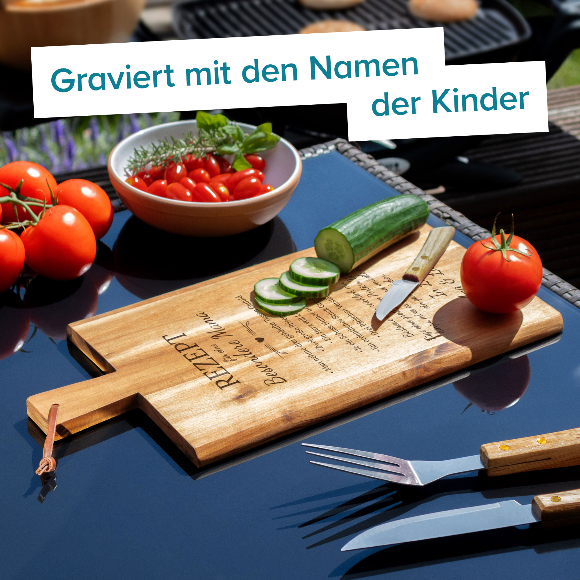 Schneidebrett mit Griff - Rezept Mama 4182 - 1