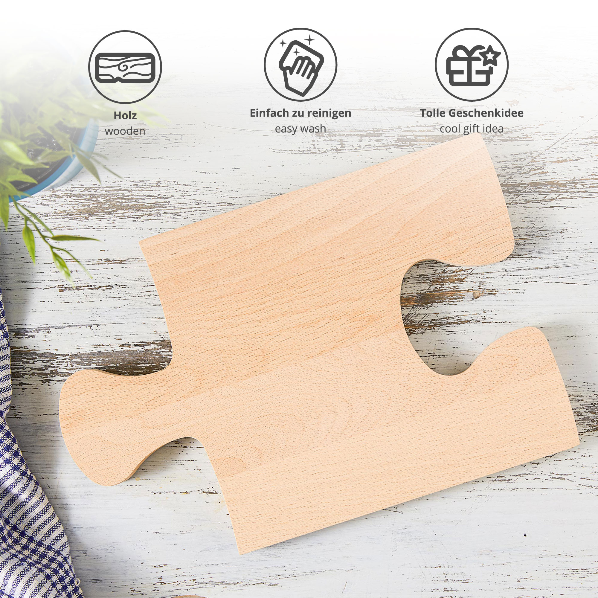 Weinhäppchen - Glas und Brettchen personalisiert