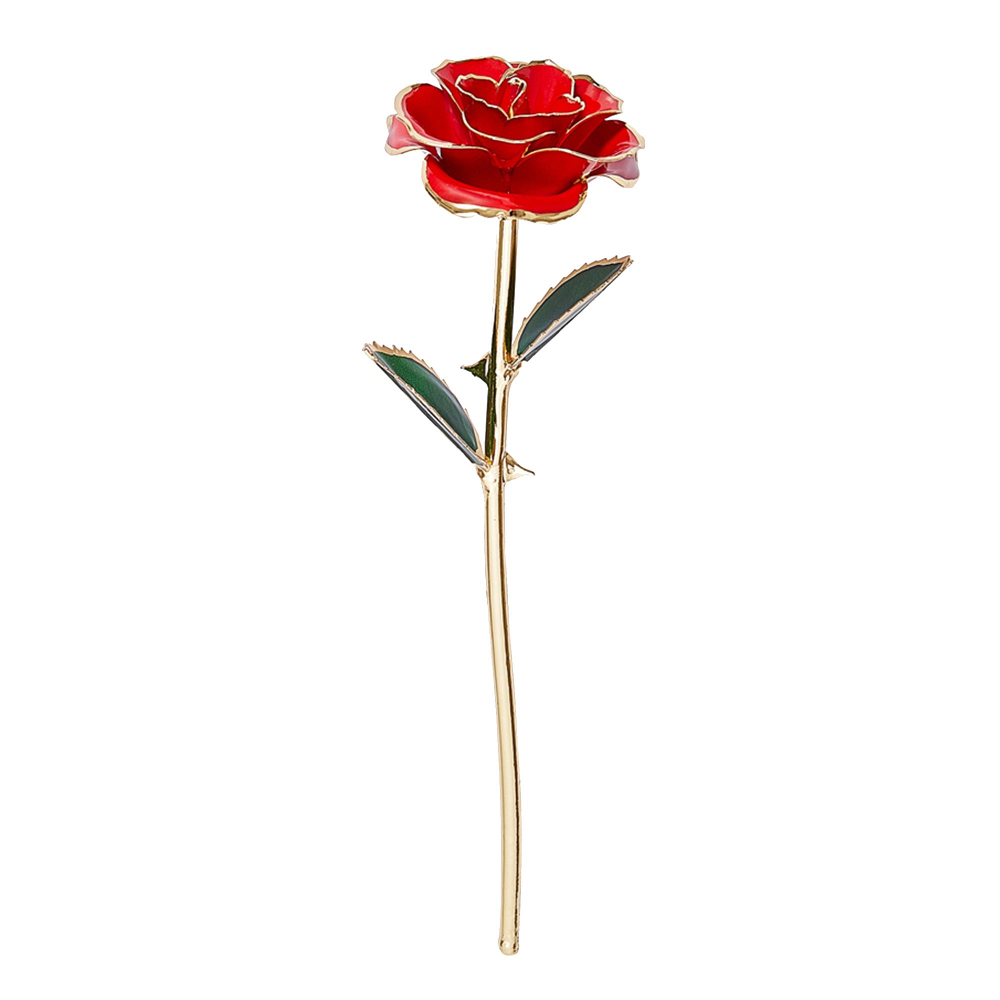 Vergoldete Rose mit personalisierter Geschenkbox 3430 - 3