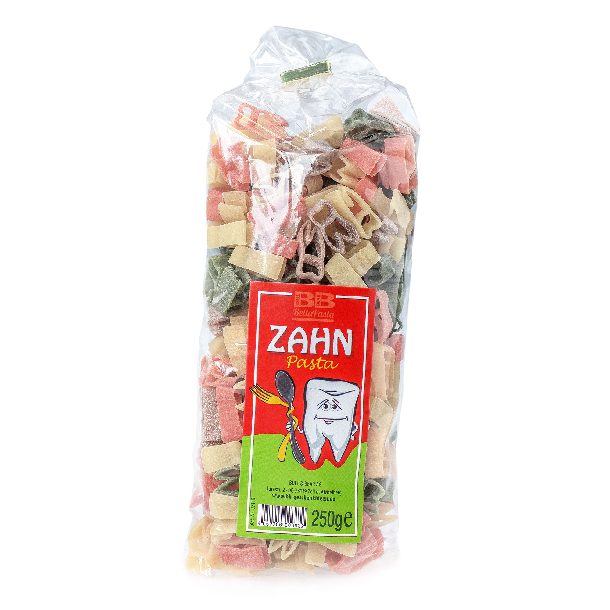 Zahn Pasta - 250 g bunte Nudeln 3840 - 1