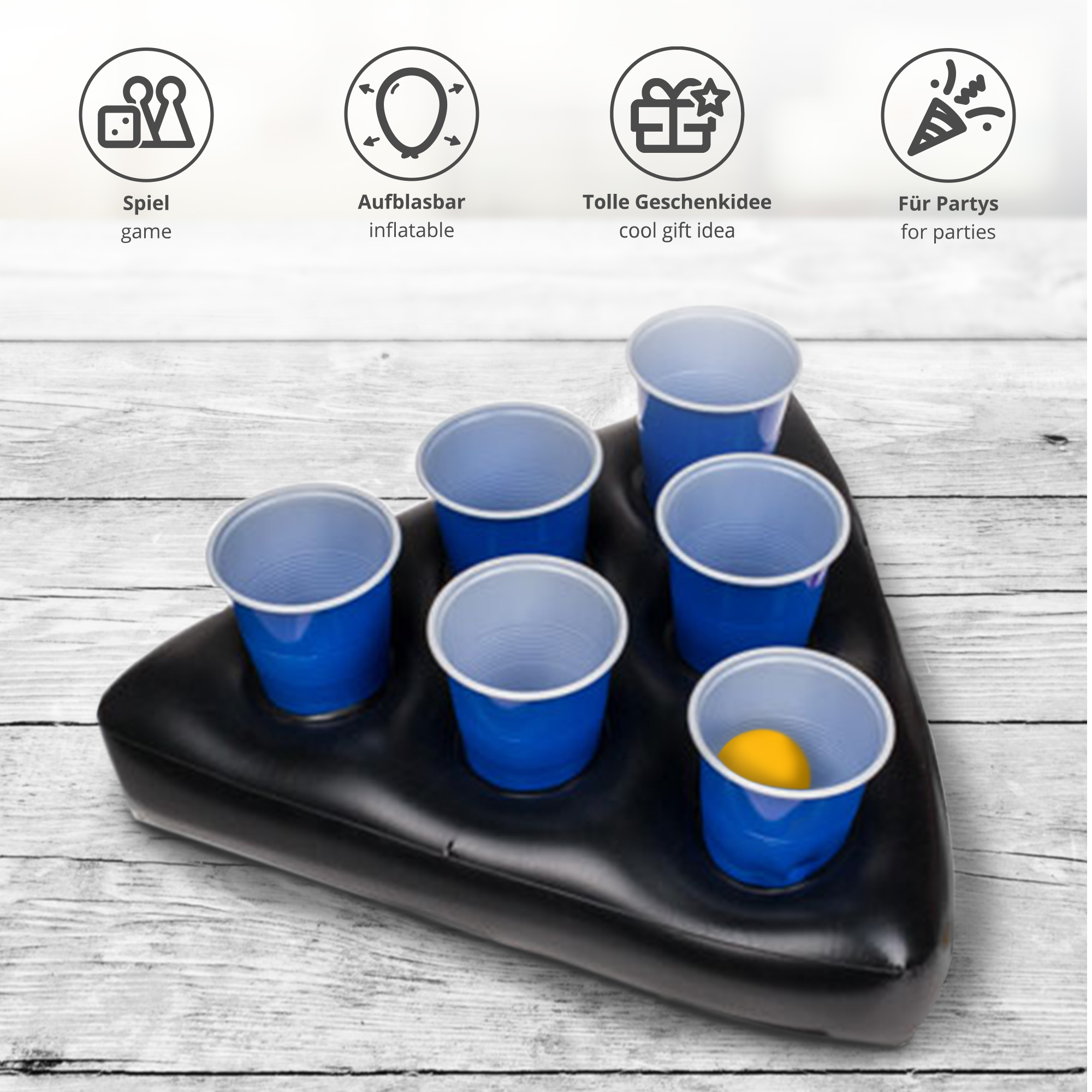 Bier Pong Hut  Trinkspiel Beer Pong Hat - CoolGift