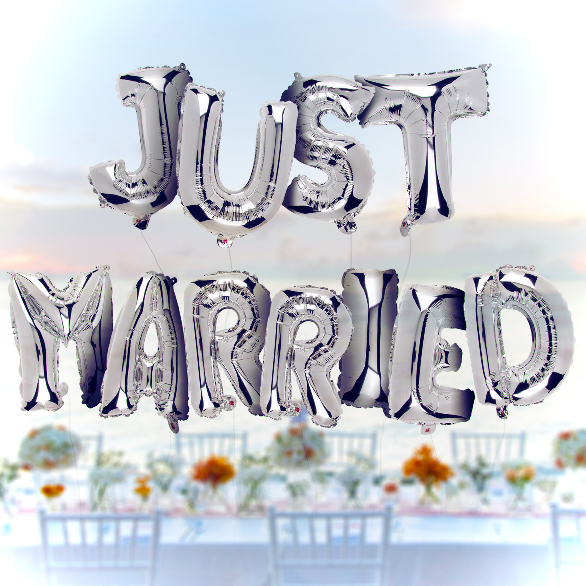 Hochzeitsballons - Just Married 3836