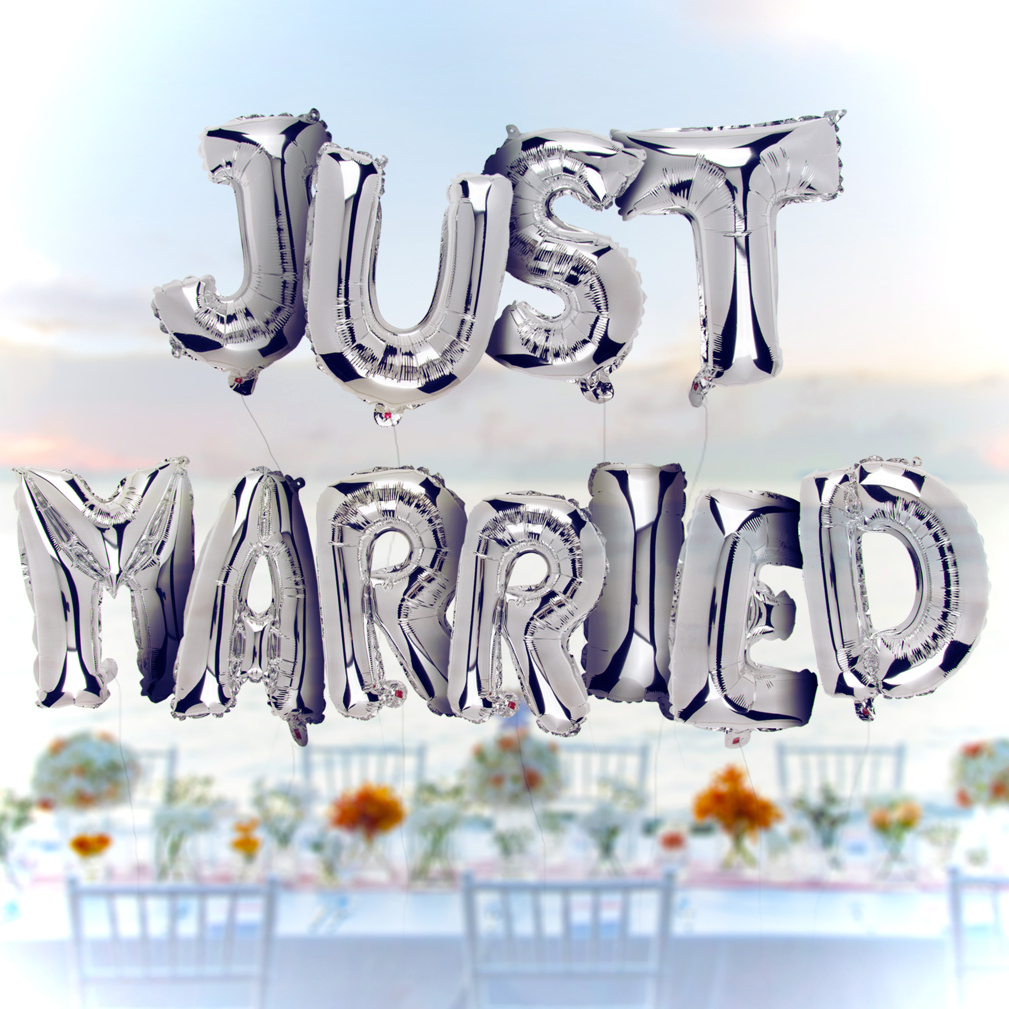 Hochzeitsballons - Just Married 3836 Hochzeitsballons - Just Married 3836