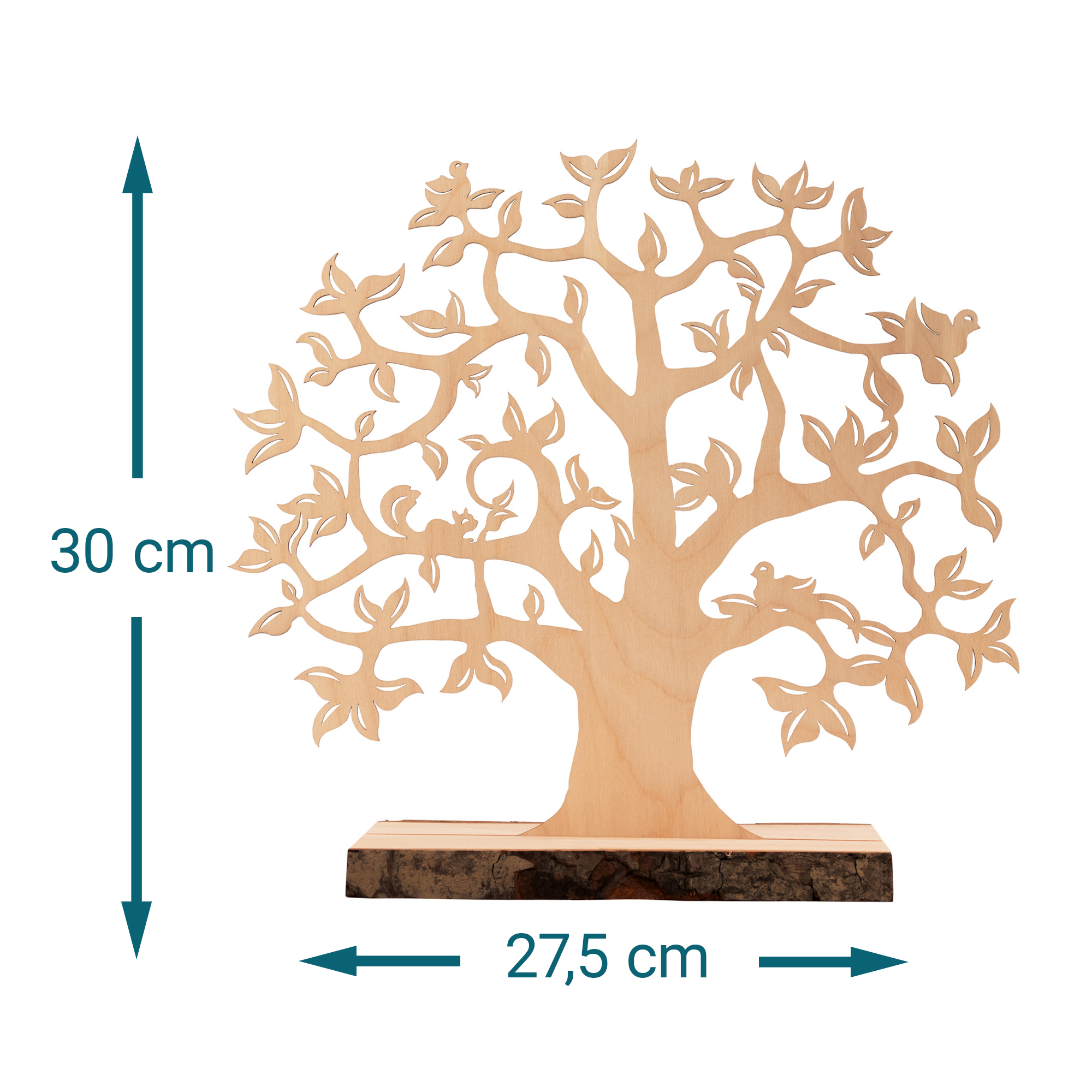 Baum mit Sockel graviert - Kommunion (klein)