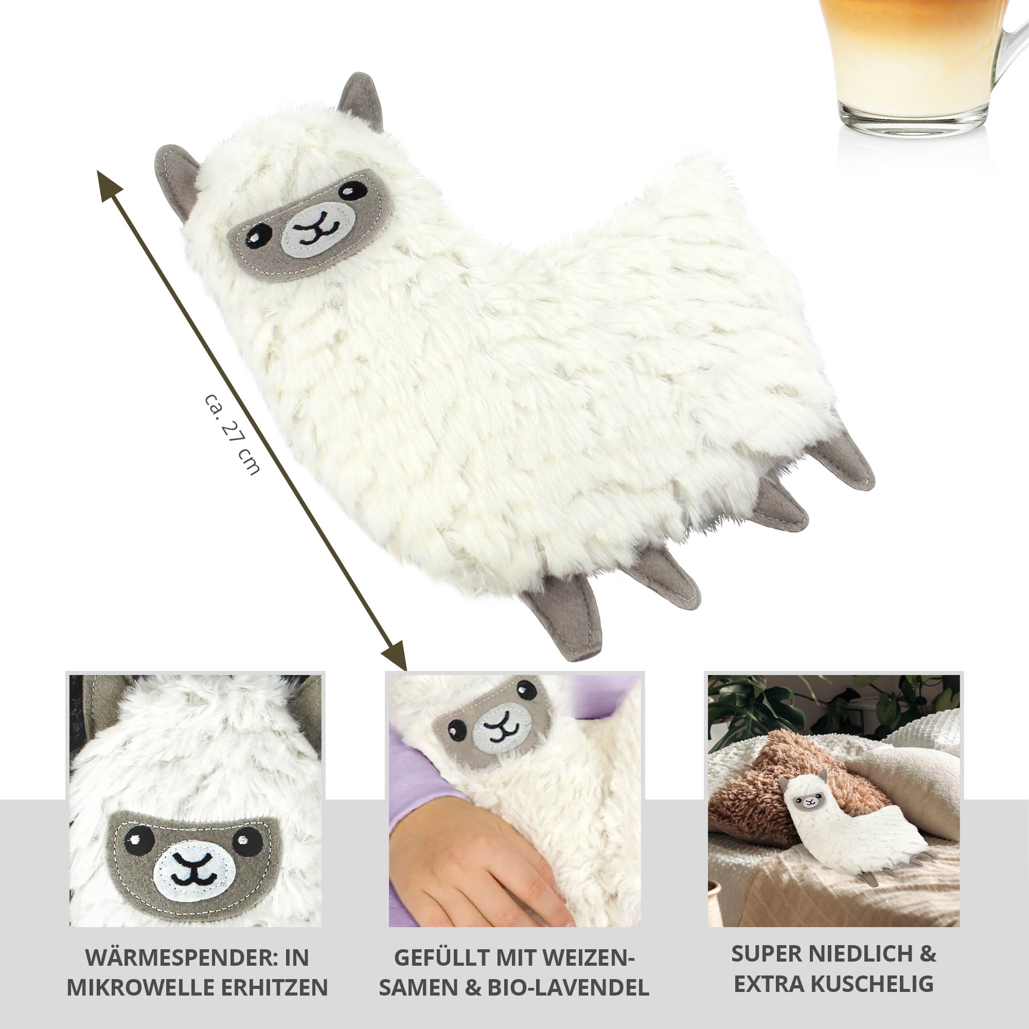Wärmekissen - Lama Kuscheltier