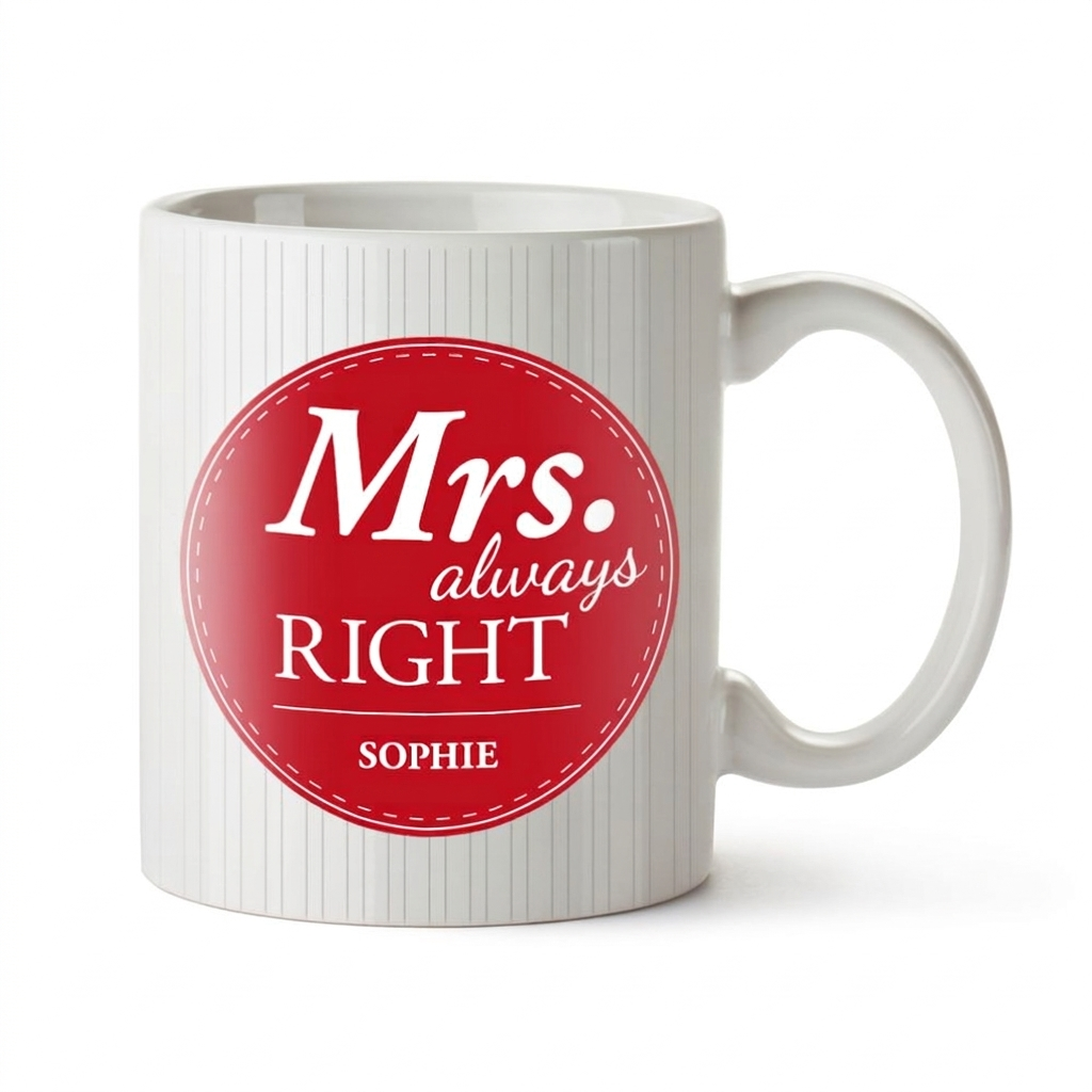 Personalisiertes Tassen Set - Mr and Mrs Right