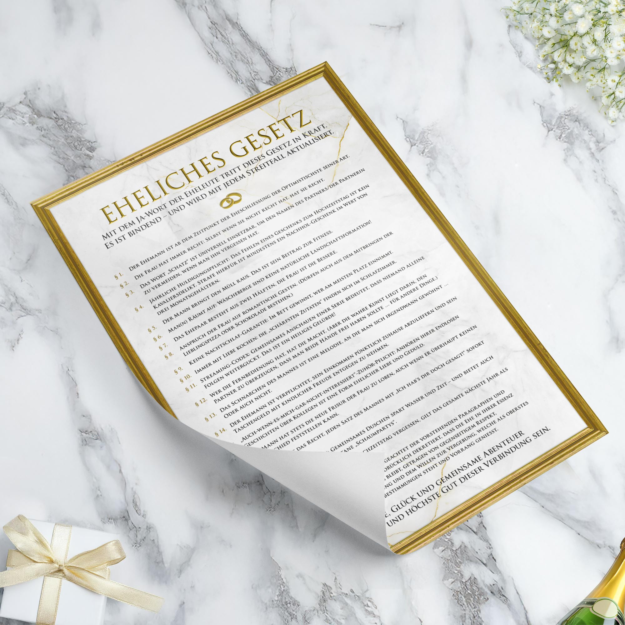 Ehegesetz Poster XXL - Antik Ehegesetz Poster XXL - Antik