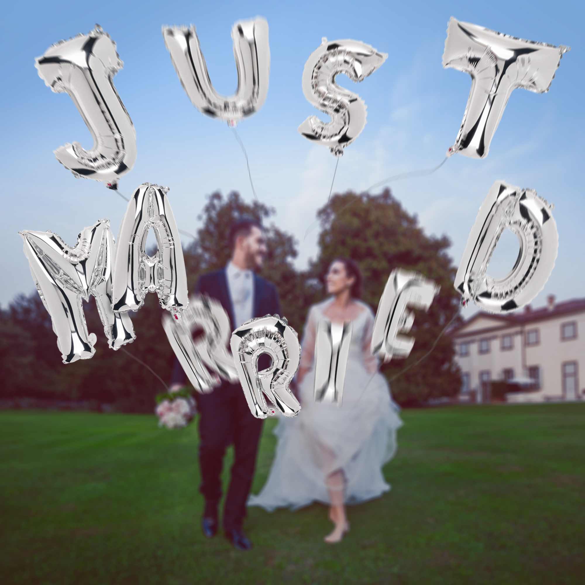 Hochzeitsballons - Just Married 3836 - 5
