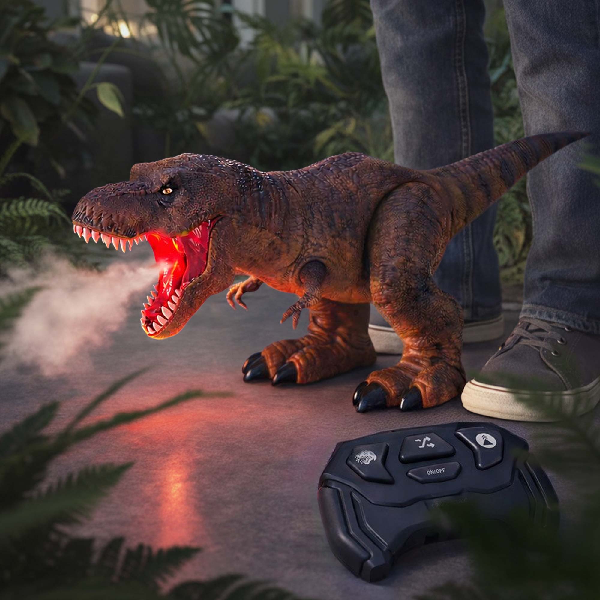 Ferngesteuerter XXL Dinosaurier mit Soundeffekt