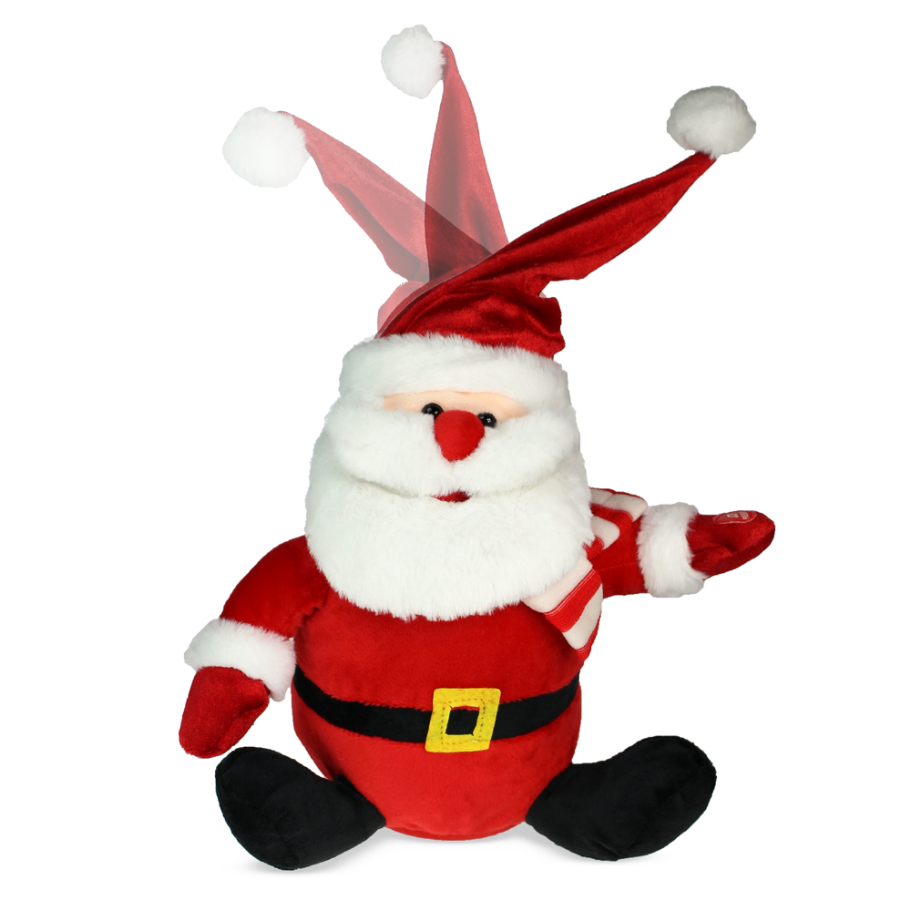 Singender Weihnachtsmann mit tanzender Mütze 3285 - 8