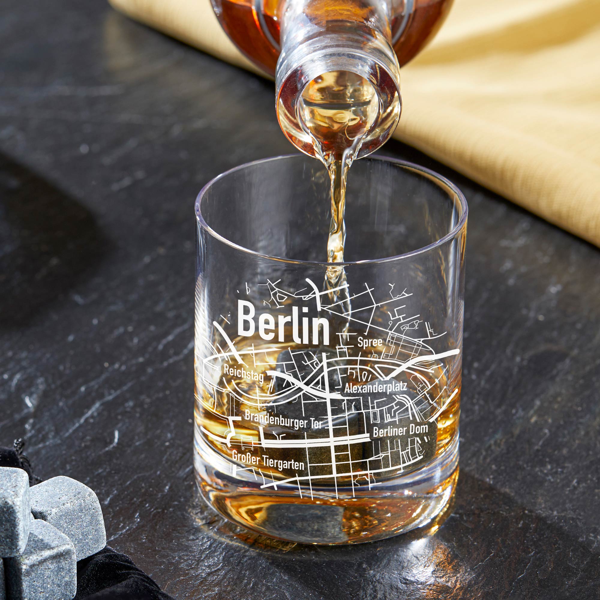  Whiskyglas mit Gravur - Berlin