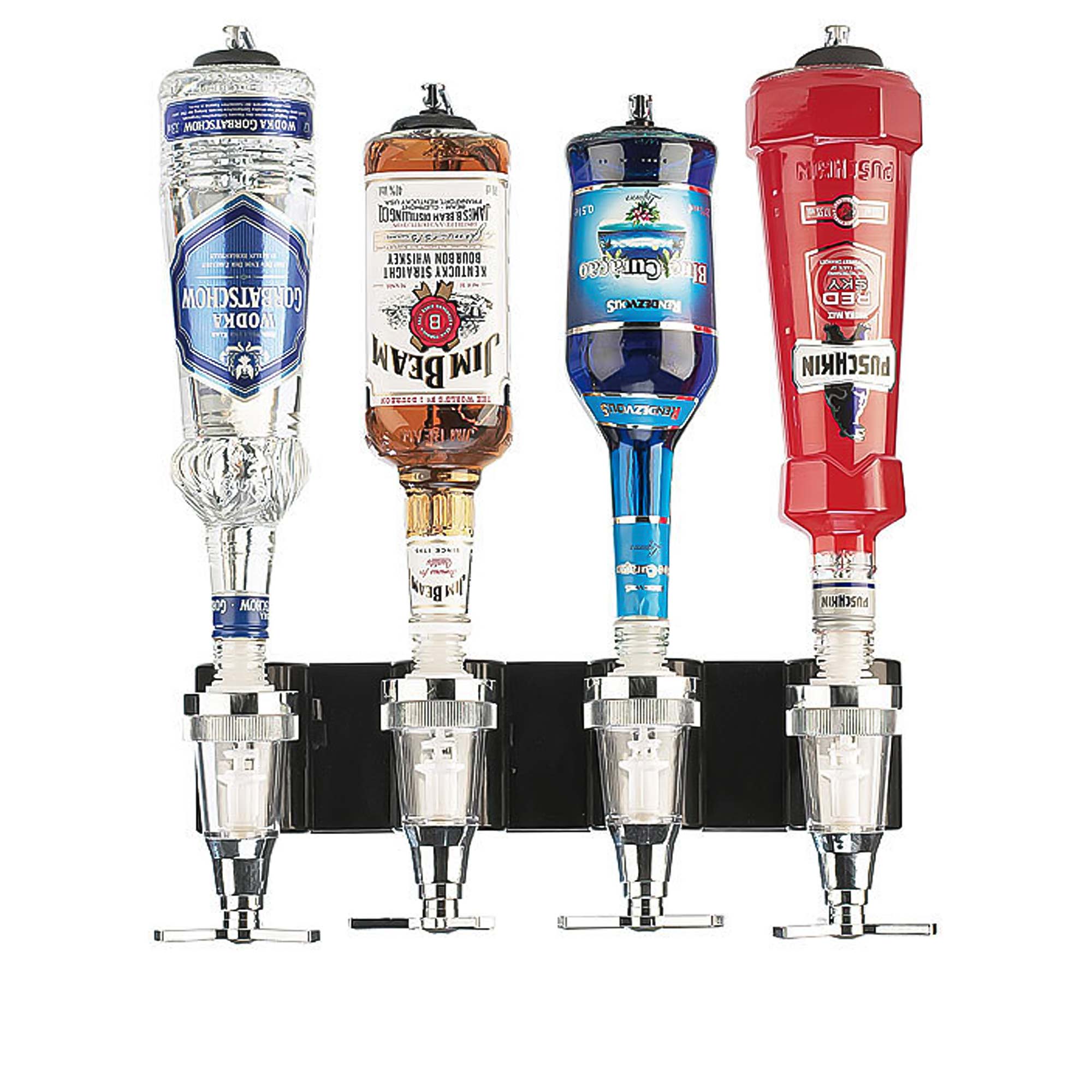 Bar Butler für die Wand - 4er Flaschenhalter