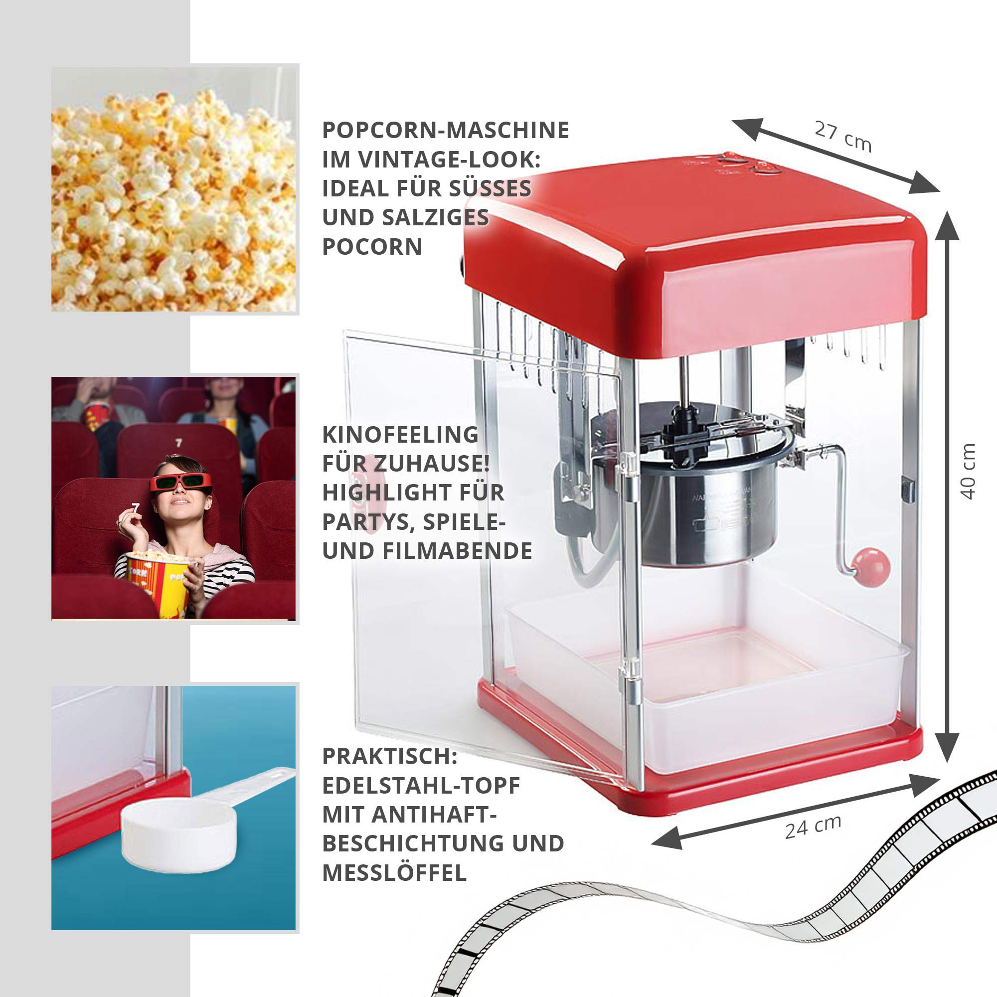 Popcorn Maschine Deluxe