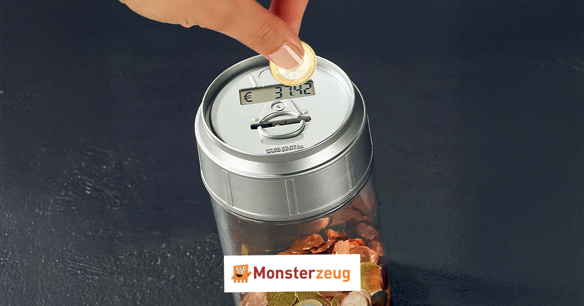 Spardose mit Zählwerk