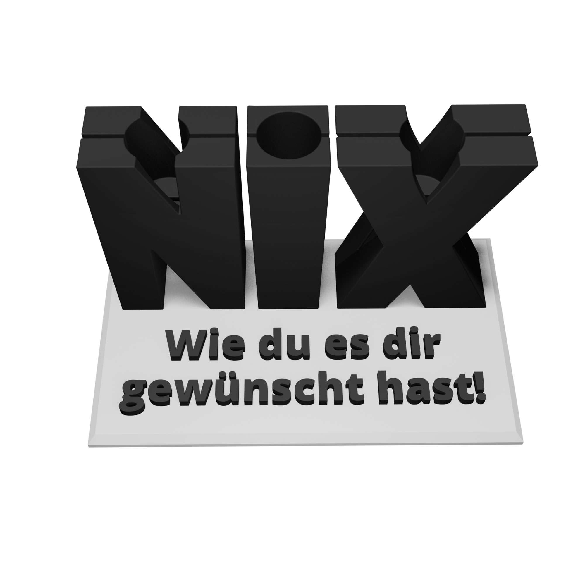 Das Nix Geschenk Schwarz - Geschenkverpackung für Geld & Gutscheine Das Nix Geschenk Schwarz - Geschenkverpackung für Geld & Gutscheine