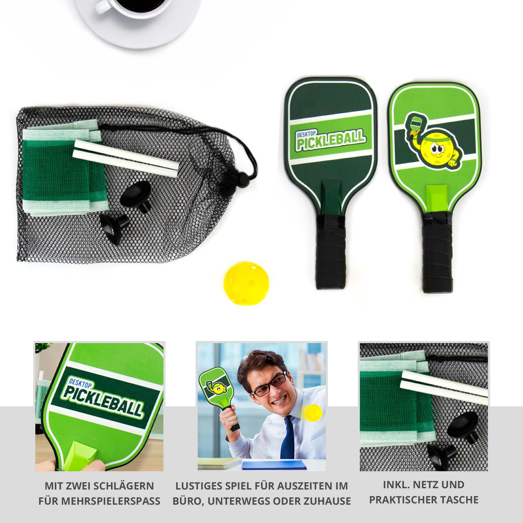 Pickleball Set für den Schreibtisch