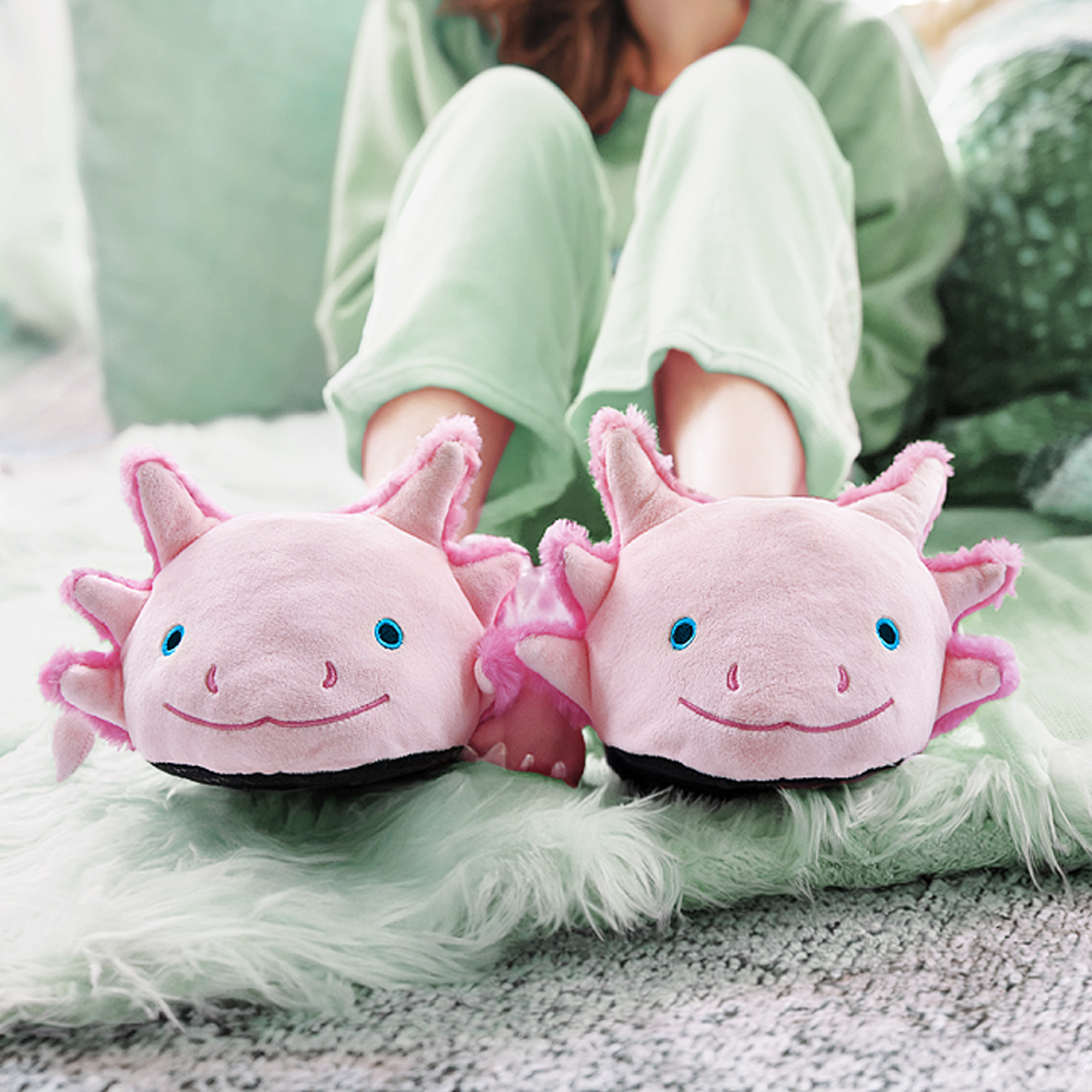 Axolotl Hausschuhe