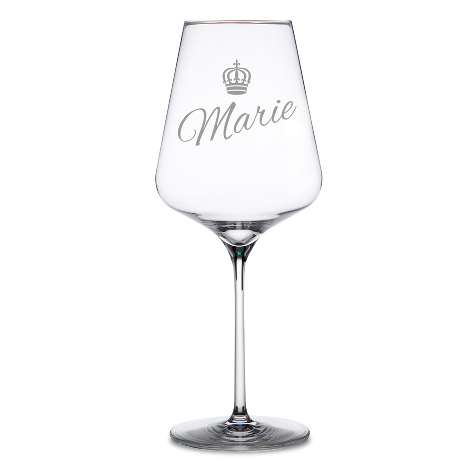 Weinglas mit Gravur - Königin Krone 2118 - 1